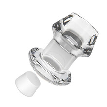 后庭扩外出穿戴佩戴男用空心透明中空肛塞sm女用gay同志成人情趣性用品  中空小号【总长4.5厘米粗3.6厘米】+堵头