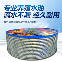 高密度养殖池圆形帆布户外室内大型养鱼水池刀刮布加厚蓄水池 定做颜色备注专拍 2x1m