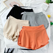 韵暖香 孕妇裤子短裤夏季薄款外穿时尚宽松春夏款大码夏装低腰热裤潮妈阔腿裤 杏色低腰 L