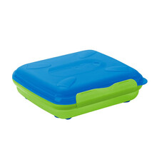 利快三明治便携盒 澳大利亚进口三明治吐司保鲜盒便当盒蓝色450ml 蓝色