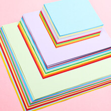 递乐 A4折纸彩纸套装正方形幼儿园宝宝儿童小学生手工纸开剪纸彩色纸100张/包 单包装 4377