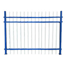 七叶岛锌钢护栏围墙栅栏学校防护栏社区庭院别墅院家用围墙户外铁栏杆 1.5米高立柱