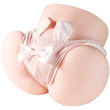 飞机杯男用自慰器全实体硅胶免充气下半身娃娃阴臀倒模1:1名器真人明星版屁股炮架双通道男性成人用品 樱花4斤-青春款