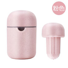 手动榨汁机水果橙汁挤压器家用橙子柠檬炸汁分离榨汁杯迷你果汁杯Sunchance 藕粉色-两用榨汁杯