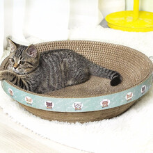 疯狂的主人猫抓板窝碗形大号猫窝宠物猫玩具瓦楞纸猫爪板磨爪器猫咪用品
