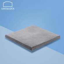 乐扣乐扣（LOCK&LOCK）乳胶坐垫办公室四季椅子垫久坐宿舍学生小凳子屁股垫子透气座垫 浅灰色