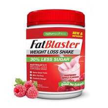 【现货秒发】澳洲FatBlaster极塑 红罐低糖低卡代餐奶昔30%减糖原装进口 覆盆子味430/罐【一罐装】