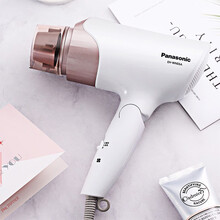 松下电吹风机吹风筒负离子电风吹大功率宿舍家用大小功率理发店高速快干低功率学生宿舍寝室EH-WNE6C 白色（快干风嘴 负离子）WNE6A