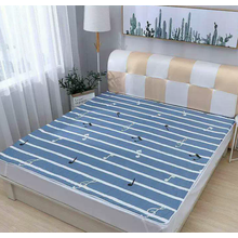 风海有夏婴幼儿防水隔尿垫可洗宝宝大号透气老人姨妈垫 灰白 条纹音乐 50x70cm