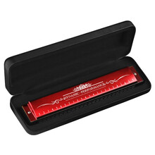 romusic 24孔复音口琴专业演奏口琴C调初学者学生专业演奏（韵红）