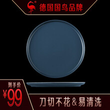 德国SSGP叁肆钢 牛排刀叉盘子套装家用不锈钢西餐餐具两件刀叉勺三件套 10寸牛排盘2个