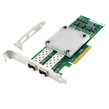 AZ英特尔博通原装芯片10G万兆SFP+光口网卡25G双光口40G双端口SFP服务器光纤网卡 57810万兆双光口 网卡+多模光模块