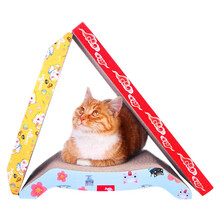 喵先生 猫抓板 瓦楞纸猫爪板猫玩具幼猫成猫防抓沙发磨爪器耐磨耐抓板逗猫玩具猫咪用品 国潮风三件套