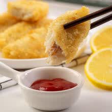 鳕鱼块新鲜速冻鱼排油炸小吃半成品生鲜 盛怡菲达 1盒10枚【精品尝鲜】