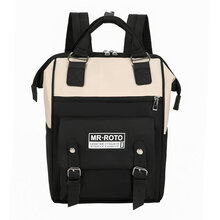 21新款妈咪包多功能大容量背包外出旅行奶爸包简约双肩包收纳包 黑色