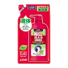 狮王（LION）艾宠每日洗低刺激香波替换装400ml犬用柔和花香型狗狗犬用香波 犬用每日洗二合一香波柔和花香型替换装400ml