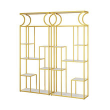 书架现代简约置物组合客厅落地创意隔断办公室多层简易陈列展示架 60*25*160