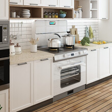 奥田 AOTIN 集成灶A8蒸烤一体灶蒸箱烤箱自动易清洗环保灶大吸力触控5.0KW大火力 极昼