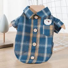 嬉皮狗夏天衬衫夏季小狗狗薄款衣服泰迪比熊博美宠物小型犬雪纳瑞春夏装狗狗衣服猫衣服泰迪小狗幼犬猫咪衣服 提前购买避免断码 XXL(建议体重15-20斤)