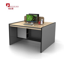 锐达星职员屏风员工位2人位办公室对坐办公桌书桌高柜财务双人电脑桌 两人位1.25*1.2米