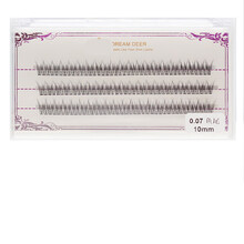 假睫毛单簇女假睫毛鱼尾热熔朵毛美容院自己嫁接燕尾单簇分段 11mm