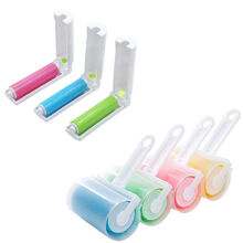 酷思达可水洗衣物除尘滚筒粘毛器便携式衣服除毛除尘器静电刷去毛滚毛器 粘毛器【大绿+小绿】【各1个】