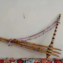 芦笙全带套筒,树皮包干,两节杆加吊株 更朦能 4卡   2尺6