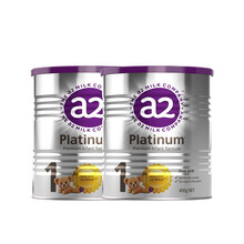 新西兰原装进口 a2 白金版 婴儿配方奶粉 含天然A2蛋白 1段(0-6月) 400g/罐*2