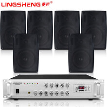 菱声（LINGSHENG） 壁挂音箱会议音响组合套装会议室音响培训室教室音响背景音乐系统店铺商场喇叭 400平背景音乐套装