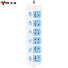 公牛（BULL）GN-317新国标插座/插线板/插排/排插/接线板/拖线板 6位分控全长1.8米