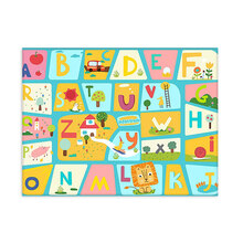 七夕情人节礼物Vpaw儿童爬行垫爬爬垫加厚家用婴儿布宝宝垫子客厅XPE地垫游戏垫 Alphabet【2020新款】 180*144*2cm厚±3%【可另配星空围栏14