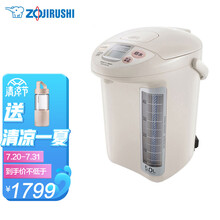 象印（ZOJIRUSHI）大容量电热水瓶5L日本原装进口电水壶烧水壶 CD-LCQ50HC 浅灰色