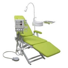 牙科轻便椅简易牙椅简便式牙科椅牙科便携式椅子折叠椅带灯带痰盂 绿带灯痰盂涡轮机