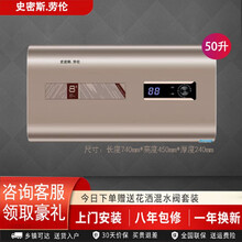 【上门安装】史密斯.劳伦电热水器家用卫生间小型速热储水式洗澡40L50升60升80扁桶一级能效 扁桶机械数显B28款50升2000瓦