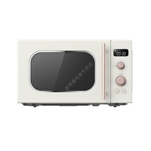 东微波炉家用VS2200杀菌小型迷你加热转盘式20升网红复古微波炉... 浅杏色