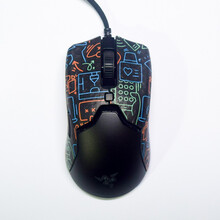 适用 雷蛇 RAZER 毒蝰 8K VIPER 终级版 无线版 鼠标防滑贴防水防汗止汗吸汗贴 彩绘FM87 按键加侧面 毒蝰VIPER/终级版
