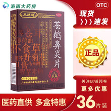 双路通 苍鹅鼻炎片 36片*6/盒 鼻炎鼻窦炎慢性鼻炎过敏性鼻炎鼻塞流涕头痛鼻炎药 1小盒【36片装】