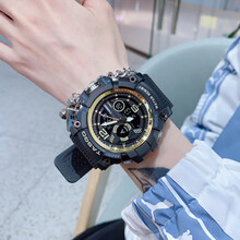 迪士尼官·网方旗舰同款独角兽电子手表男士初高中学生男儿童机械青少年潮流女运动新概念 黑金悟空【版】