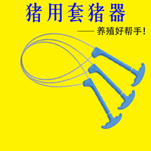 农民老史 猪用保定器套猪绳钢丝绳猪套子猪嘴抓猪神器兽用器械打针套嘴器 蓝把套猪器3个
