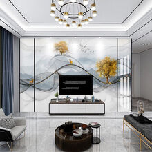 定制竹木纤维集成墙板电视背景墙自装快装扣板面板简约客厅护墙板装饰 款式1 3D哑光【一平方】 下单前联系客服，私下拍单不发货