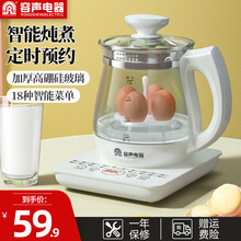 容声养生壶家用办公室小型迷你多功能一体烧水煮茶器花茶壶中药壶药膳煲热水壶电水壶煮茶壶养生杯电炖盅 白色蛋架款