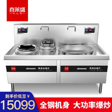 喜莱盛（Xenesen）大功率电磁炉大锅灶商用凹面电炉灶电灶台电热锅电炒锅学校饭店食堂酒店工地厨房 大小炒炉（豪华款） 液化气
