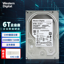 西部数据(WD)企业级机械硬盘4t6t8t10t12t14t16t18t网络存储服务器硬盘7200转 HC310 6t（HUS726T6TALE6L4） 标配