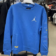 耐克（NIKE）外套男装2025春季新款JORDAN运动服针织圆领卫衣套头衫 FB7658-435蓝色 M