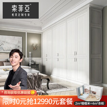 索菲亚衣柜诺曼系列全屋定制欧式风整体衣柜家具立体浮雕工艺轻奢收纳衣帽间电视机柜组合入户柜餐边柜 定制金