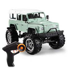 双鹰路虎遥控车四驱越野车汽车模型玩具路虎卫士男孩电动可充电耐摔越野攀爬仿真路虎遥控车玩具  绿色路虎四驱攀爬车（配遥控器电池+螺丝刀）
