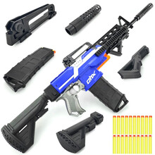 M249加特林儿童玩具枪8-12软弹枪m416突击步抢电动连发男孩可发射吃鸡玩具amw水珠弹机关枪 M416电动/三模式+60发软弹