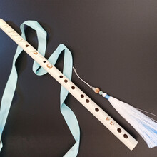 白笛子零基础儿童魔道古风刻字初学横笛顾昀穗子表演拍照道具 5号流苏/刻顾昀花纹