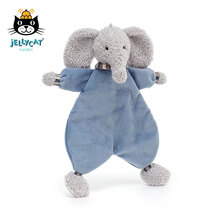 jellycat 2021新品伶俐大象安抚巾 毛绒玩具公仔玩偶布艺安抚手偶宝宝口水巾 伶俐大象安抚巾 H28 X W18 CM