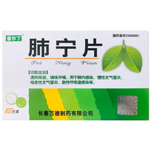 普尔丁 肺宁片 0.55g*30片 万德制药清热祛痰镇咳平喘肺内感染慢性支气管炎急性呼吸道感染 3盒